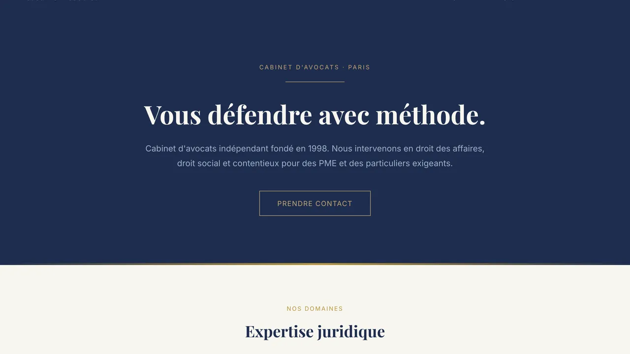 Aperçu du site — Cabinet Vasseur & Associés