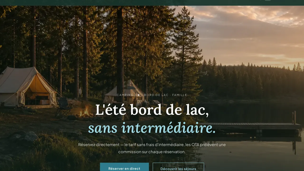 Aperçu du site — Camping Le Clos des Pins