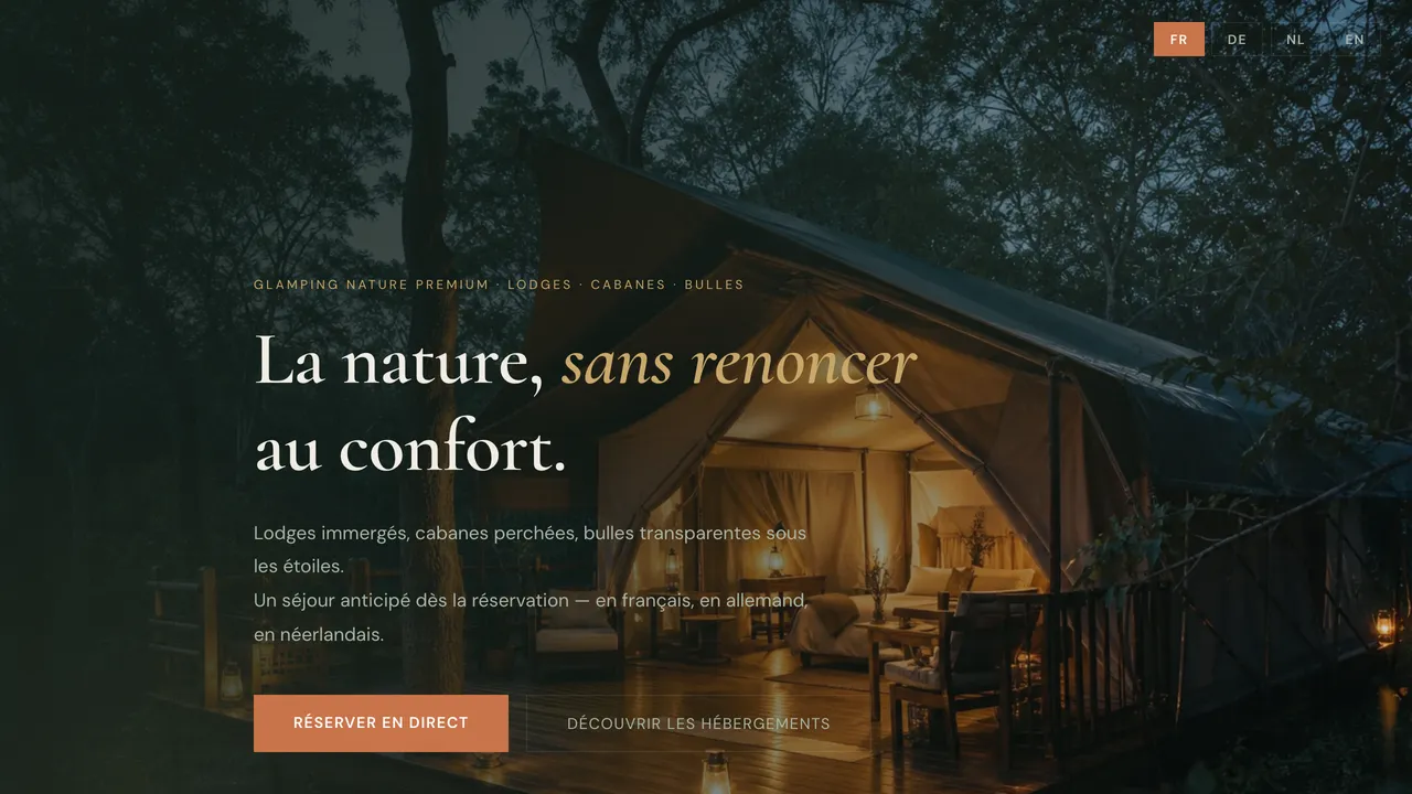 Aperçu du site — Domaine de Roquelongue